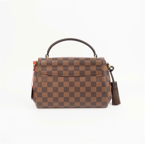 Túi LV Croisette ô vuông nâu có tua rua sz24 +