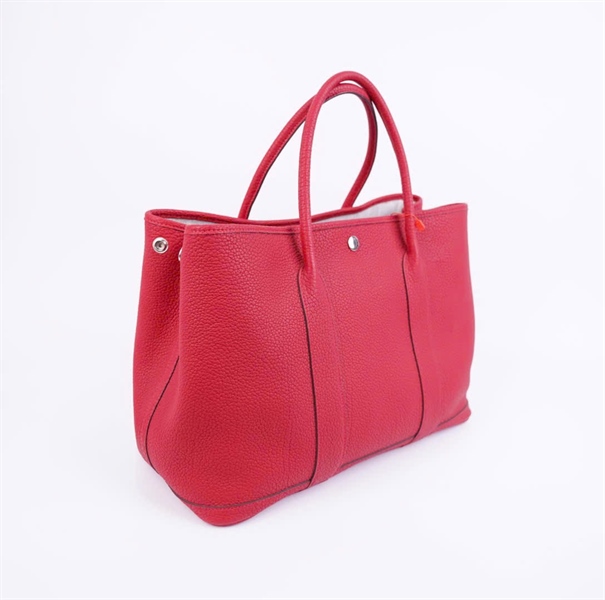 Túi Hermes Garden Party đỏ có lót form sz36 +