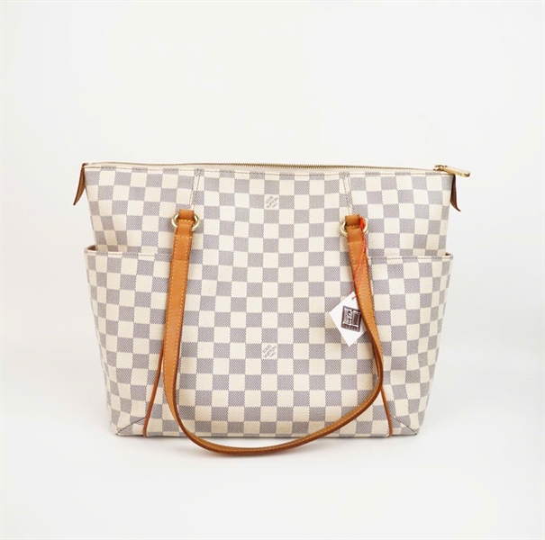 Túi LV Azur Totally ô vuông xám sz32 +