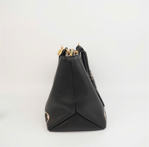 Túi LV Tote hoa đen kèm ổ+ khóa sz34 +