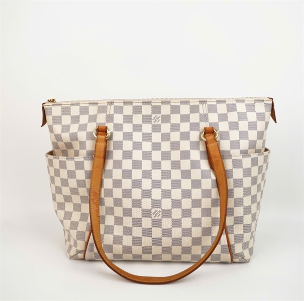 Túi LV Azur Totally ô vuông xám sz32 +