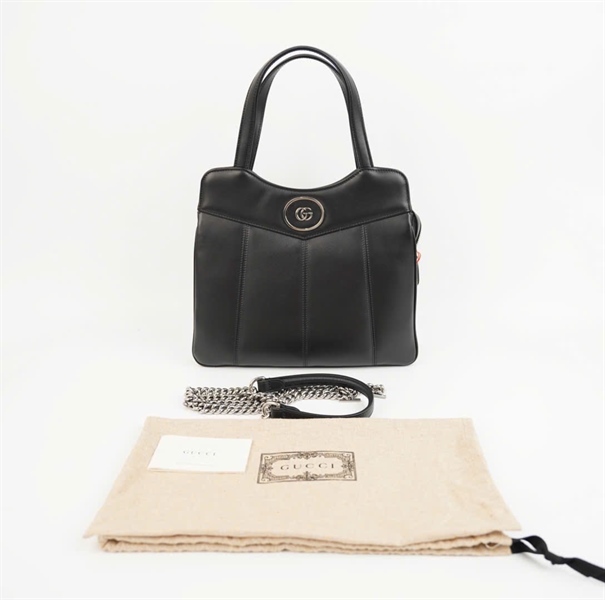 Túi GG Handle đen sz28 +