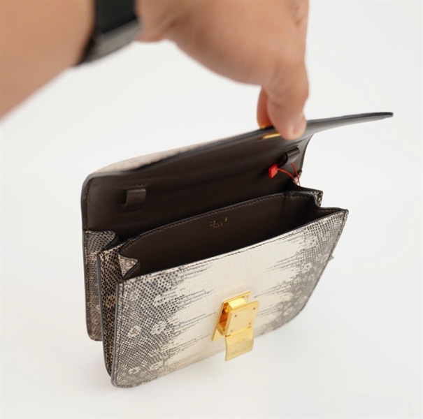 Túi Celine Classic Box Lizard da trăn sz18 +