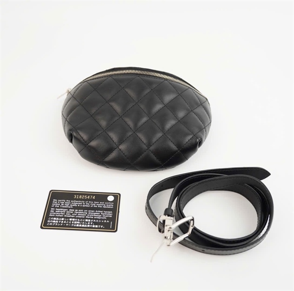 Túi chanel bumbag đen (32124786) KG+