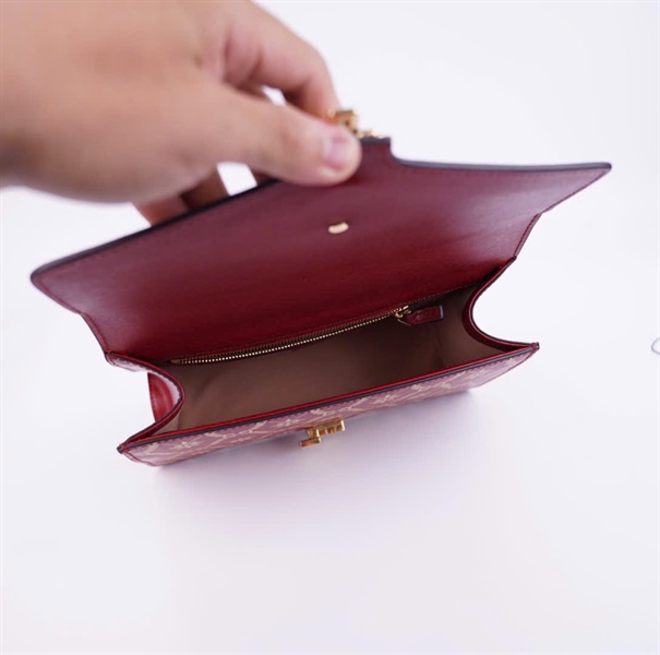 Túi GG Sylvie màu đỏ sz25 +