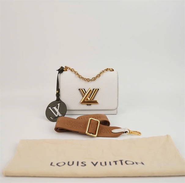 Túi LV Twist màu trắng sz18 +