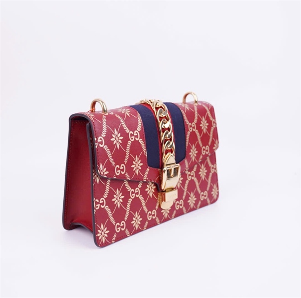 Túi GG Sylvie màu đỏ sz25 +