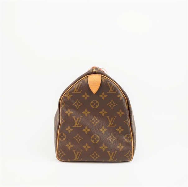 Túi LV xách tay hoa nâu sz 30 +