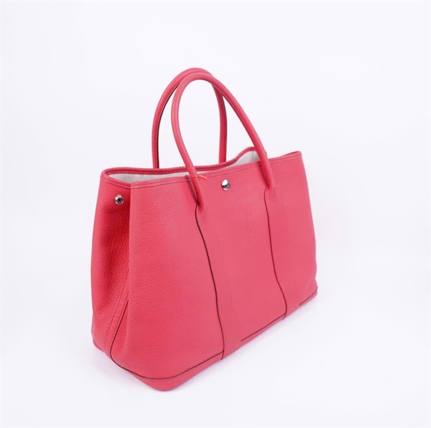 Túi Hermes Garden Party hồng có lót form sz36 +