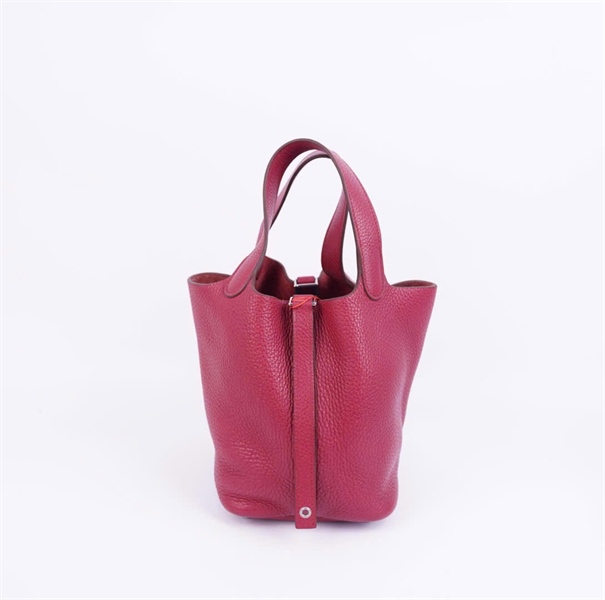 Túi Hermes màu đỏ có lót form sz20 +