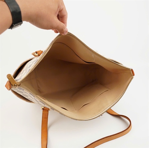 Túi LV Azur Totally ô vuông xám sz32 +