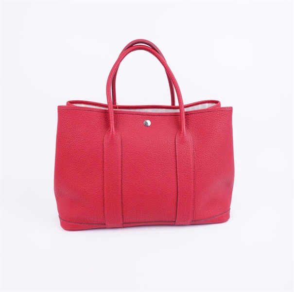 Túi Hermes Garden Party đỏ có lót form sz36 +