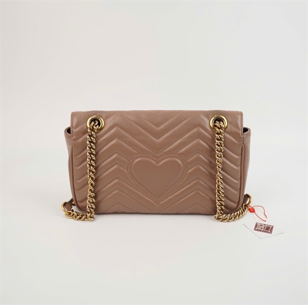 Túi GG marmont màu be (443497520981) sz26 +