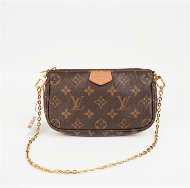 Túi Lv kẹp nách hoa nâu sz18 +