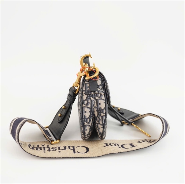 Túi Dior yên ngựa màu xám (28-MA-0210) sz18 +