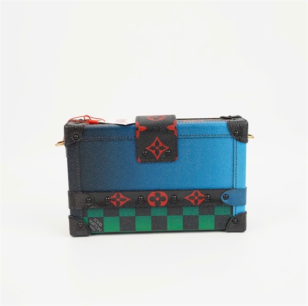 Túi LV Trunk in hình màu xanh lá sz 18 +