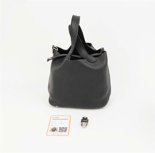 Túi Hermes đen có lót form sz20 +