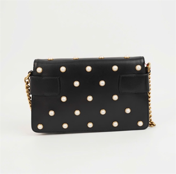 Túi GG ong đen đính hạt bẹt size 25 KG+