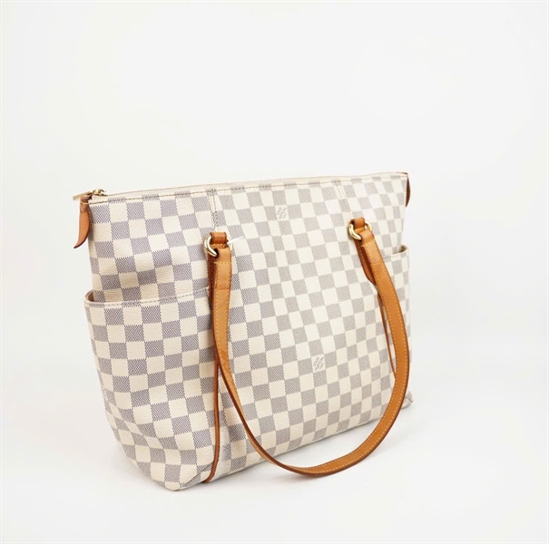 Túi LV Azur Totally ô vuông xám sz32 +