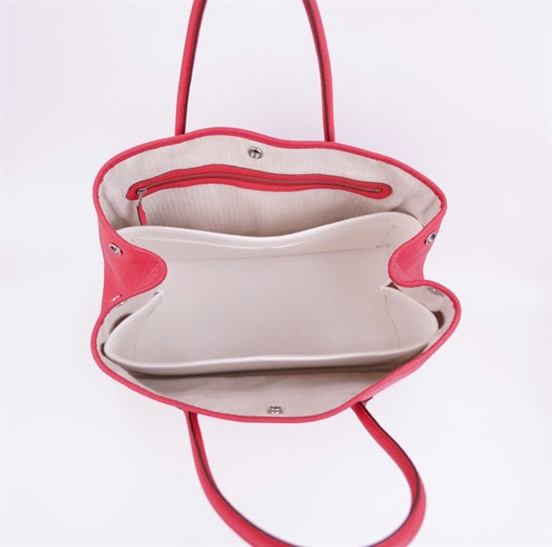 Túi Hermes Garden Party hồng có lót form sz36 +