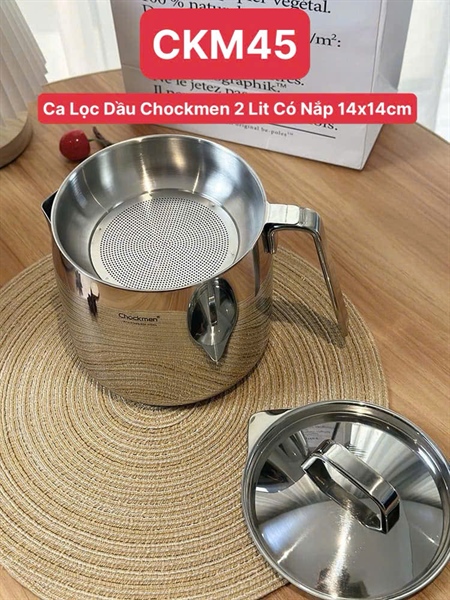 S410 - C45 Ca Đựng Lọc Dầu Chockmen 2L 14x14cm CKM-JY0P02 [T12]