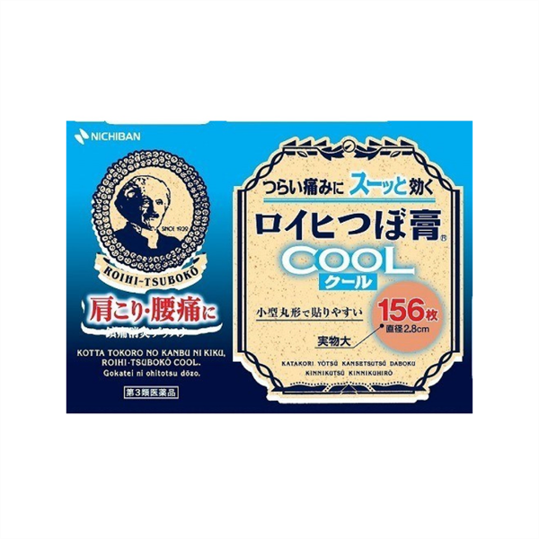 Miếng dán huyệt, trị đau nhức roihi tsuboko cool 156 miếng mát lạnh