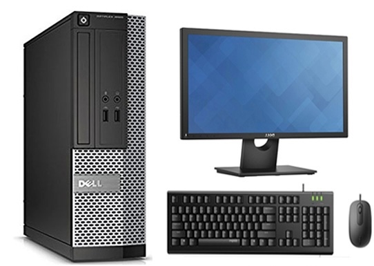 Giao lắp bộ máy trưng bày: PC Dell 3020 (Core i5-3470, Ram 4GB, SSD 256GB) + LCD