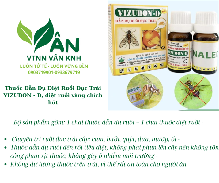 VIZUBON D 10ML BẪY RUỒI VÀNG