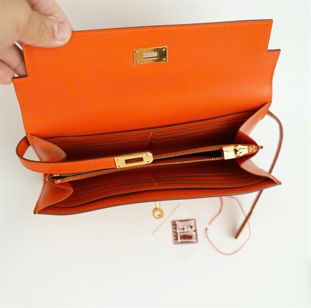Ví Hermes Katty màu cam +