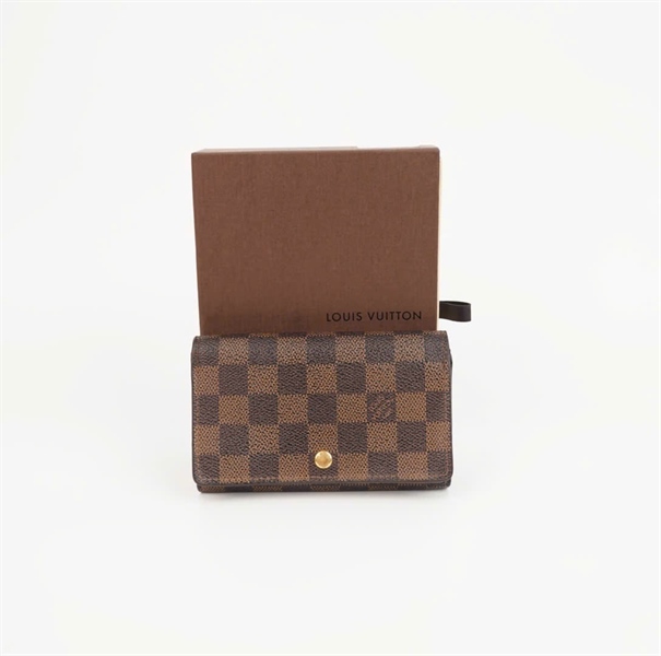 Ví LV ô vuông màu nâu sz14+