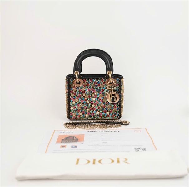 Túi Dior lady đính cườm sz mini (HC) +