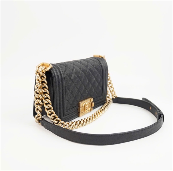 Túi Chanel boy đen (code 26423730) size 20 KG+