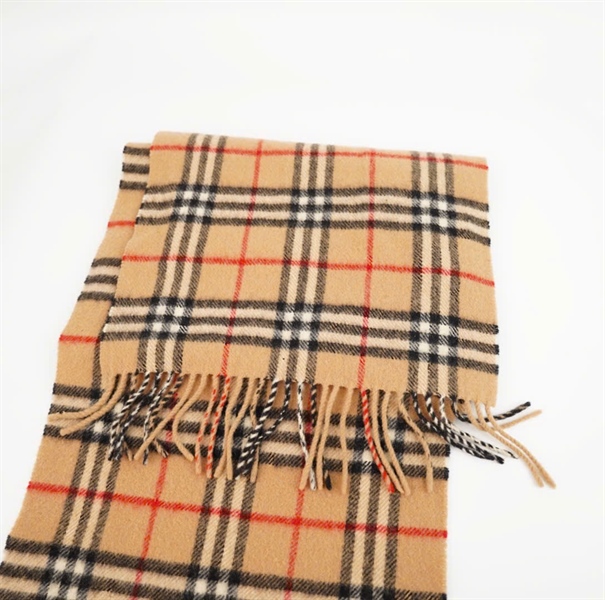 Khăn BBR nâu sọc cổ điển size 30 x 1m5 KG+