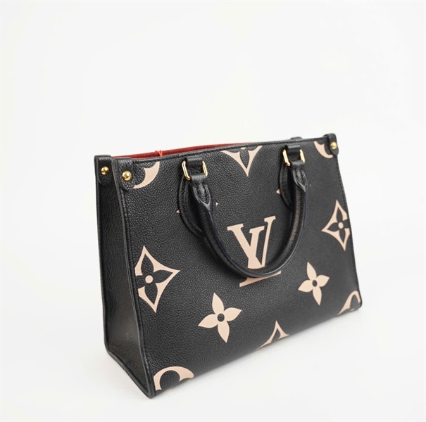 Túi LV Onthego hoa trắng nền đen sz25 (HC) +