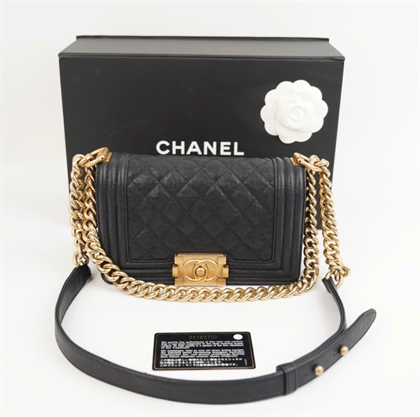 Túi Chanel boy đen (code 26423730) size 20 KG+