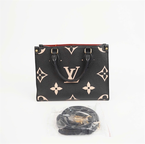 Túi LV Onthego hoa trắng nền đen sz25 (HC) +