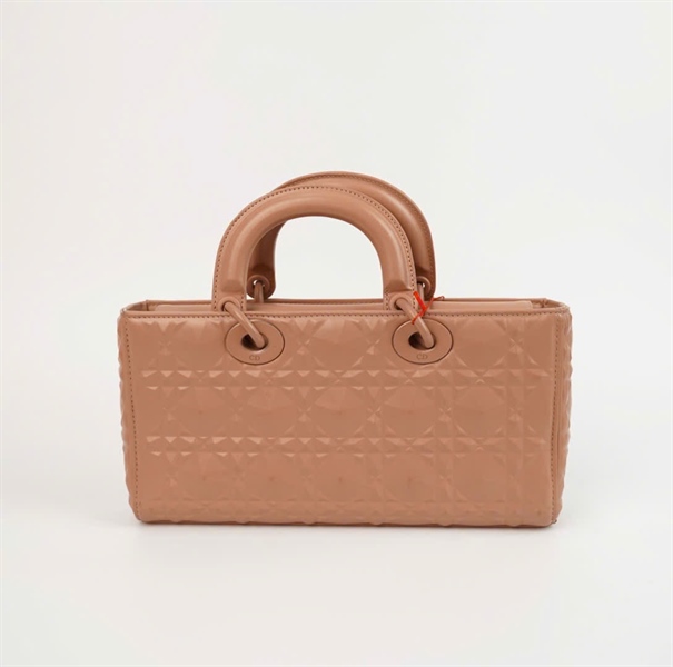 Túi Dior Joy kim cương màu be 2 strap (10-MA-0272) sz25 +