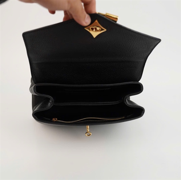 Túi LV Handle màu đen kèm gương (RI1199) sz26 +