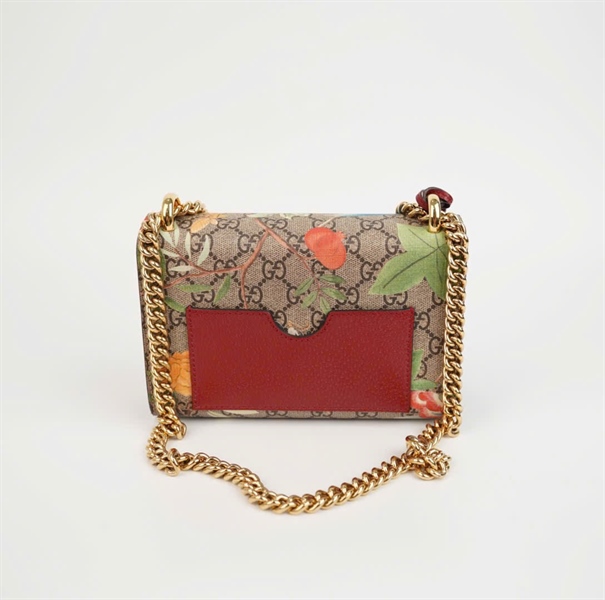 Túi GG chữ nhật hoa màu size 20 (BQ) KG+