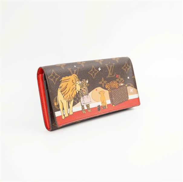 Ví LV hoa nâu in động vật KG+