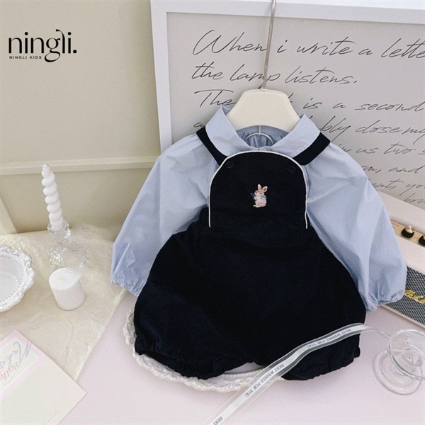 Set yếm thỏ áo tay dài