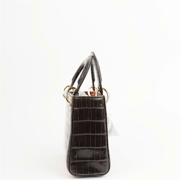 Túi Dior Lady vân đen (02-MA-0158) sz mini ( HC) +