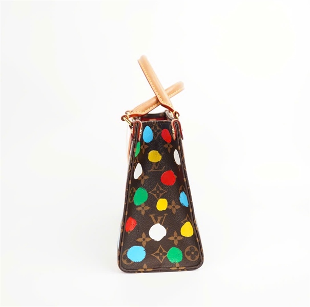 Túi LV onthego hoa nâu chấm bi sz25 (HC) +