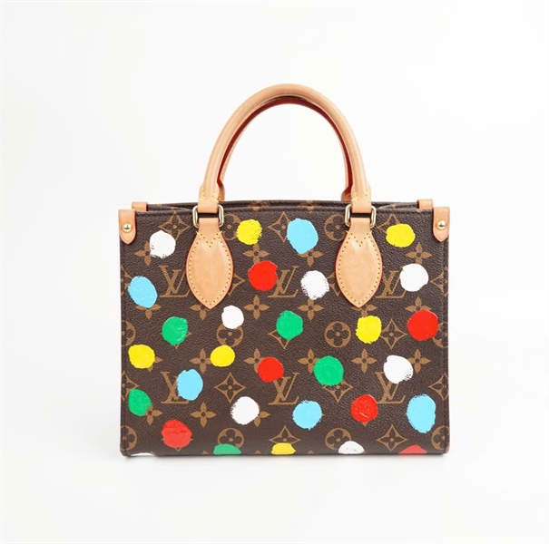 Túi LV onthego hoa nâu chấm bi sz25 (HC) +