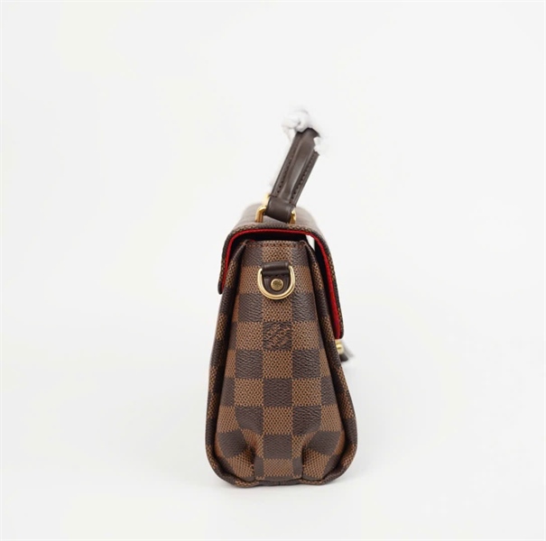 Túi LV Croisette ô vuông nâu lòng đỏ sz22 ( LHT) +