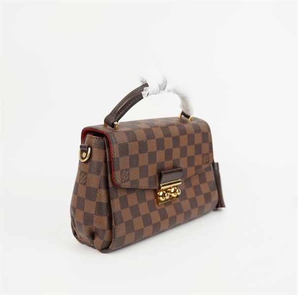 Túi LV Croisette ô vuông nâu lòng đỏ sz22 ( LHT) +