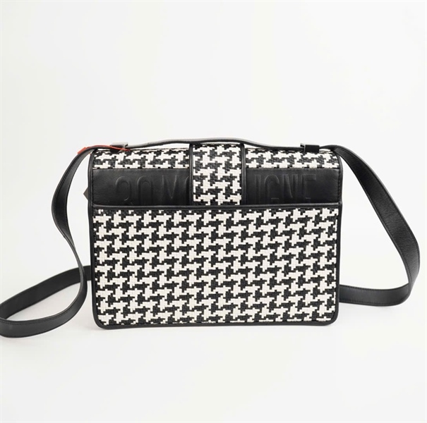 Túi Dior trắng đen đan chéo size 24 KG+