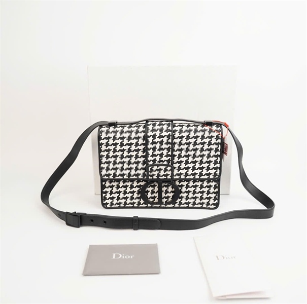Túi Dior trắng đen đan chéo size 24 KG+