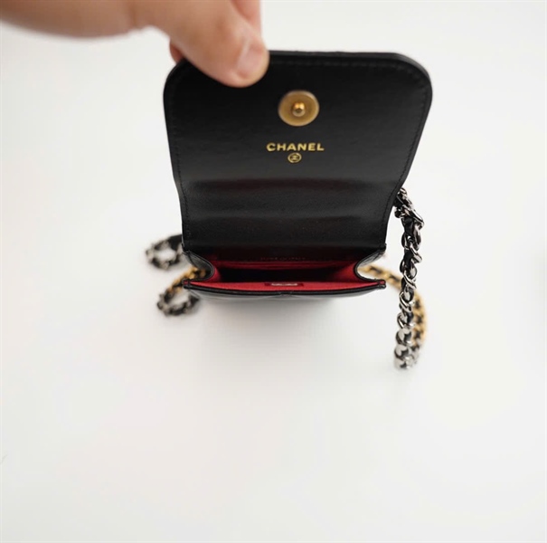Túi Chanel Phone đen (HN85X7N7) sz10 (HC)+
