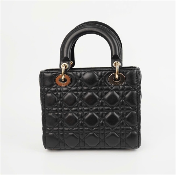 Túi Dior Lady vân đen lòng đỏ sz S ( LHT) +